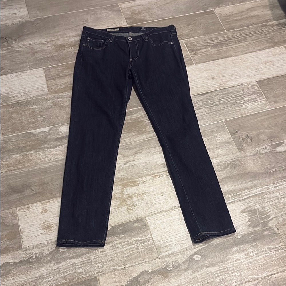 AG Adriano Goldschmied Women's Straight Leg Jeans - Dark Blue